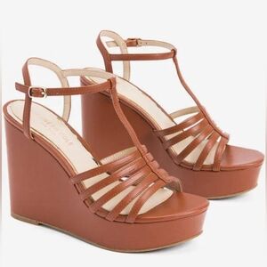 Kenneth Cole NewYork Women Celia Platform Wedge Sandals. Designer Wear. Size 6.5